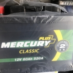 Купити акумулятор MERCURY 60AH  520A